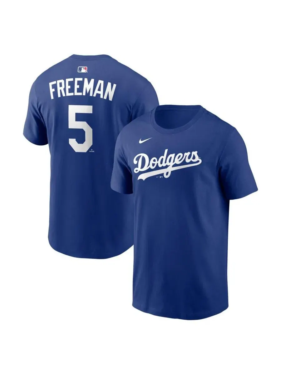 Футболка с именем и номером Freddie Freeman Nike — изображение 1 из 3, королевский