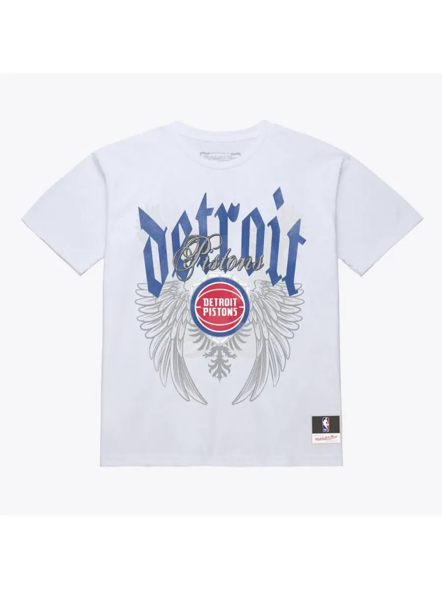 Футболка классическая Old English Classic с принтом Mitchell & Ness — изображение 1 из 2, белый