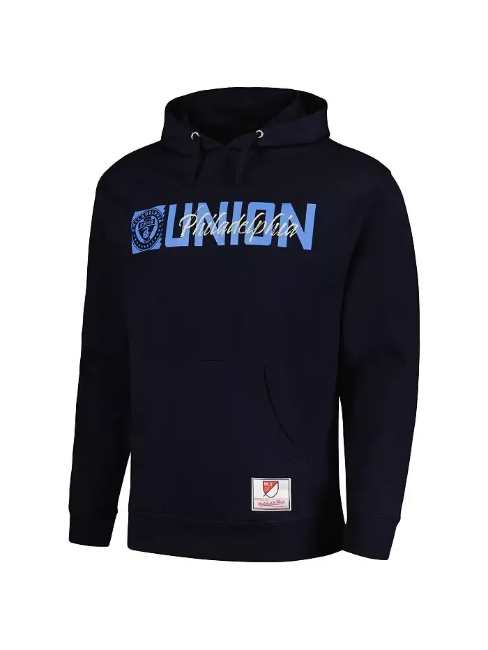 Мужской синий худи Philadelphia Union 2024 Hook Snake с застежкой-молнией Mitchell & Ness — изображение 3 из 3