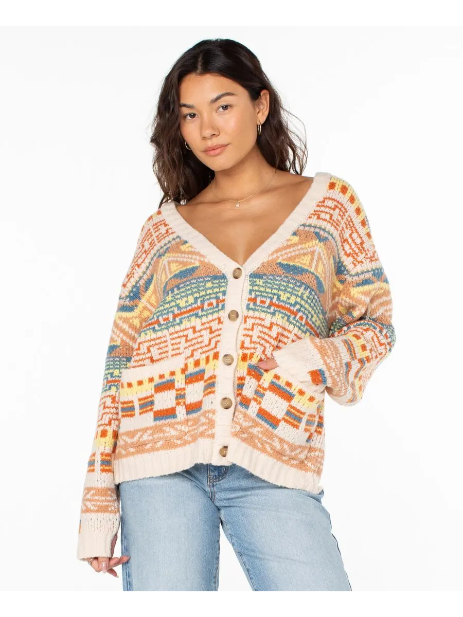 Женский кардиган Tamarindo Roxy, Parchment Tamarindo Cardigan — изображение 1 из 5