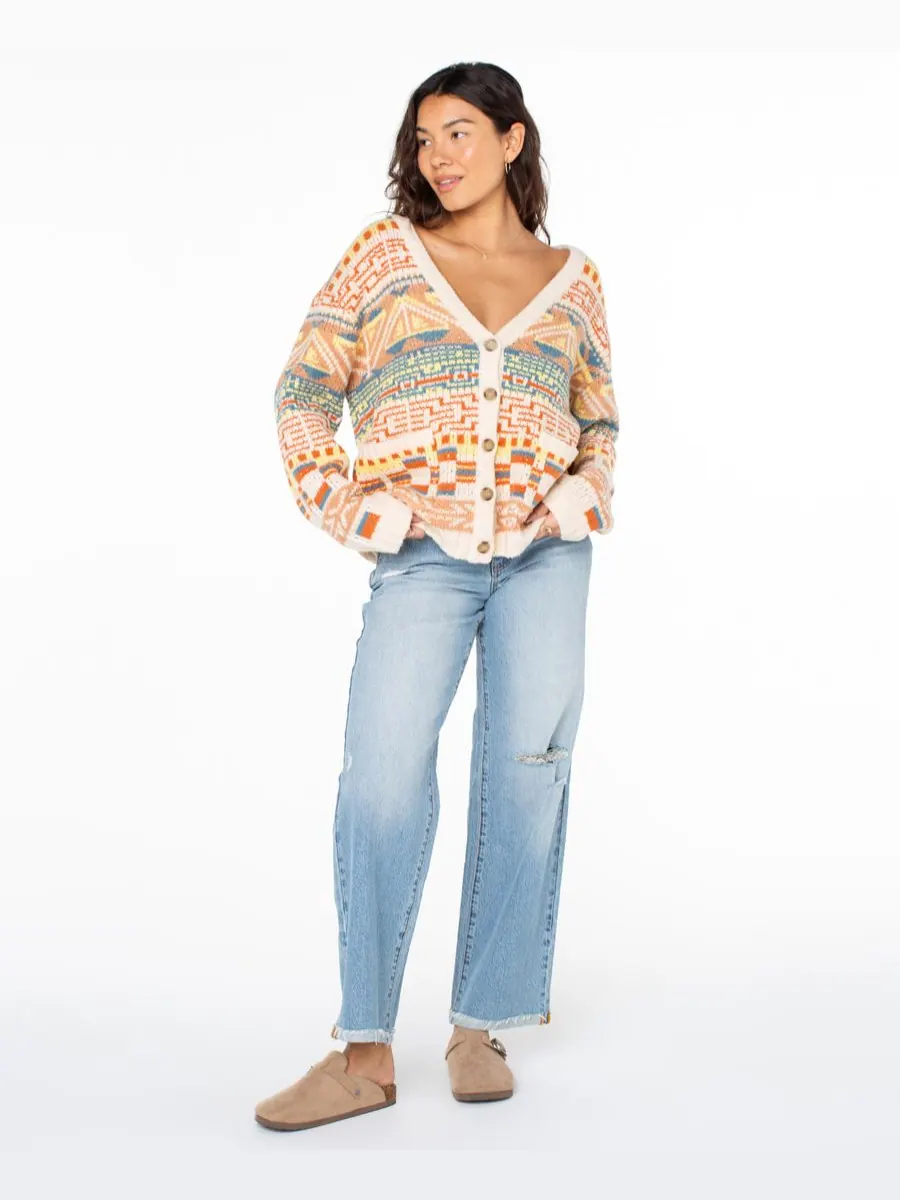 Женский кардиган Tamarindo Roxy, Parchment Tamarindo Cardigan — изображение 4 из 5