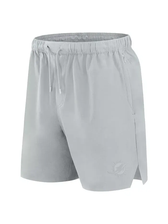 Мужские серые шорты Miami Dolphins Front Office в клетку Fanatics Signature — изображение 3 из 3
