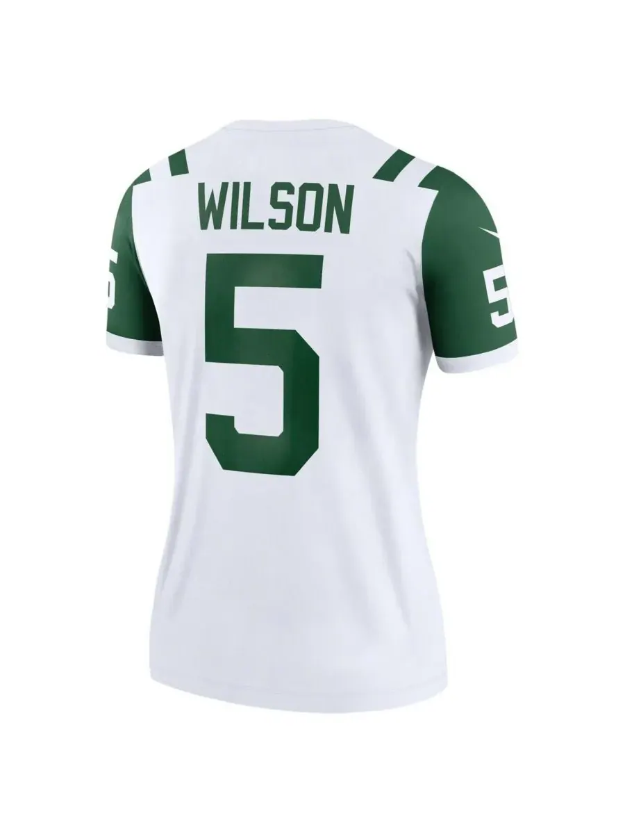 Nike Женская футболка Garrett Wilson Classic Alternate White New York Jets Alternate Legend Player — изображение 3 из 3