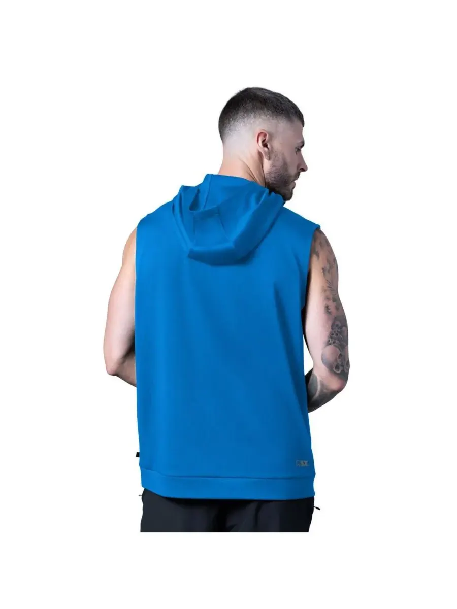 MSX by Michael Strahan Мужская синяя толстовка без рукавов Detroit Lions Tri-Blend Rebound — изображение 2 из 4, синий