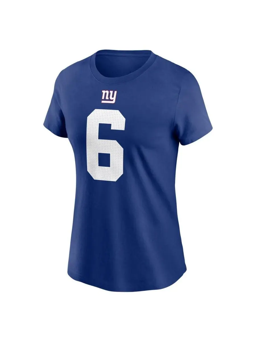 Женская футболка Jaxson Dart Royal New York Giants с именем и номером игрока Nike — изображение 2 из 3, королевский