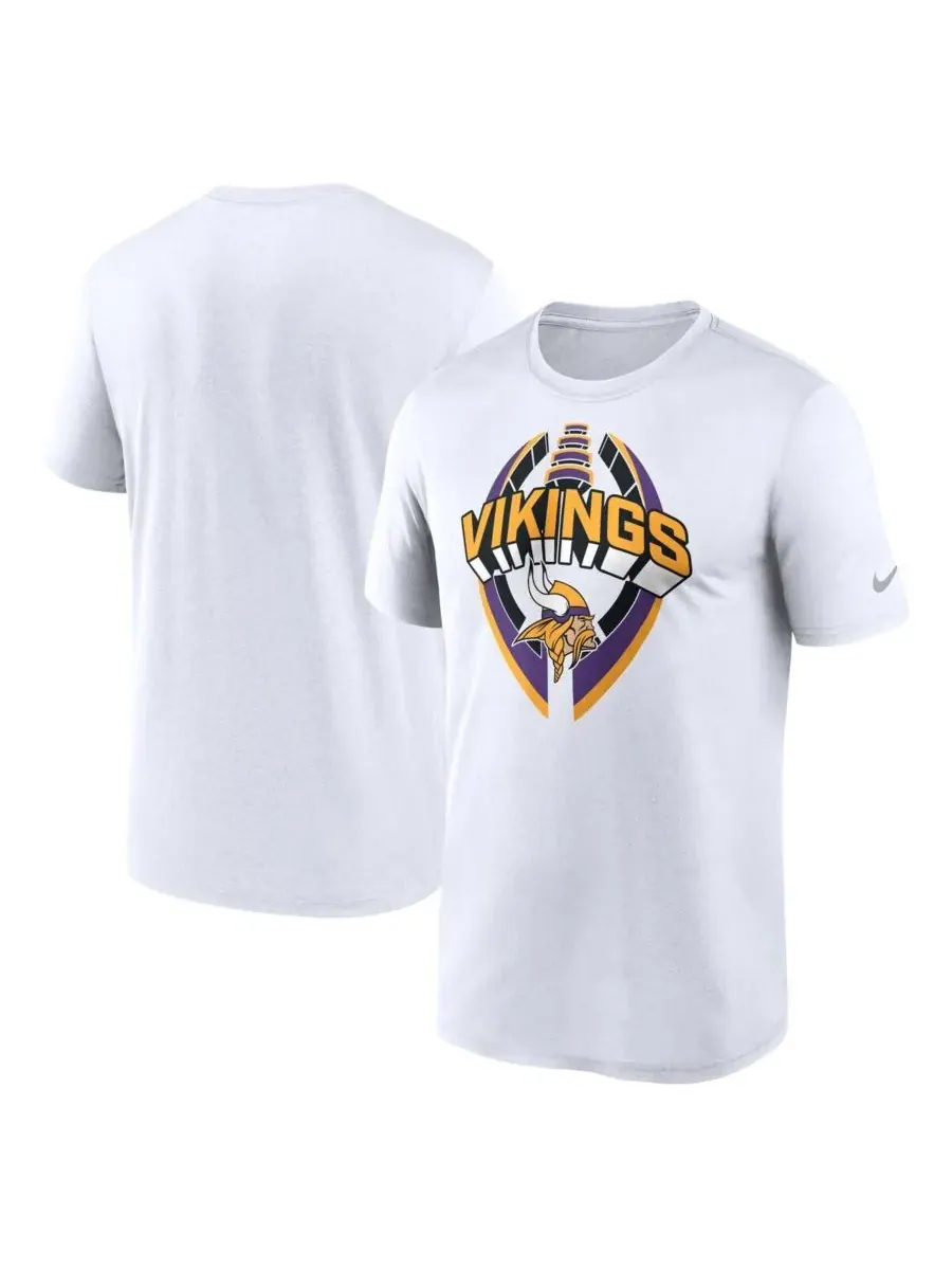 Nike Мужская белая футболка Minnesota Vikings Legend Icon Performance — изображение 1 из 3, белый