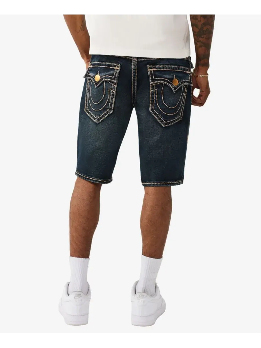 Мужские джинсовые шорты прямого кроя True Religion, decadense темно-wash — изображение 3 из 3
