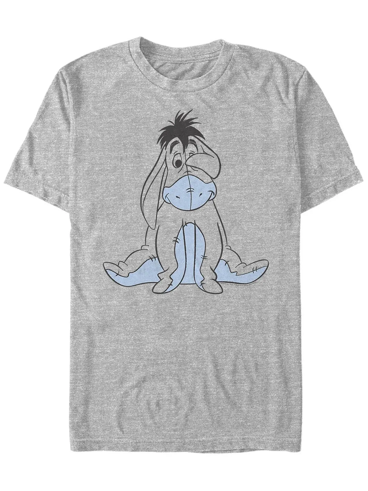Мужская футболка с коротким рукавом basic sketch eeyore Fifth Sun — изображение 1 из 1, серый