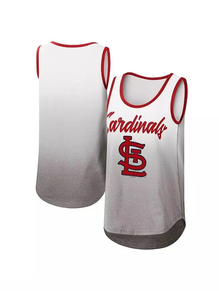 Женская белая майка на бретелях с логотипом St. Louis Cardinals в честь вернисажа G-Iii 4Her By — изображение 1 из 3