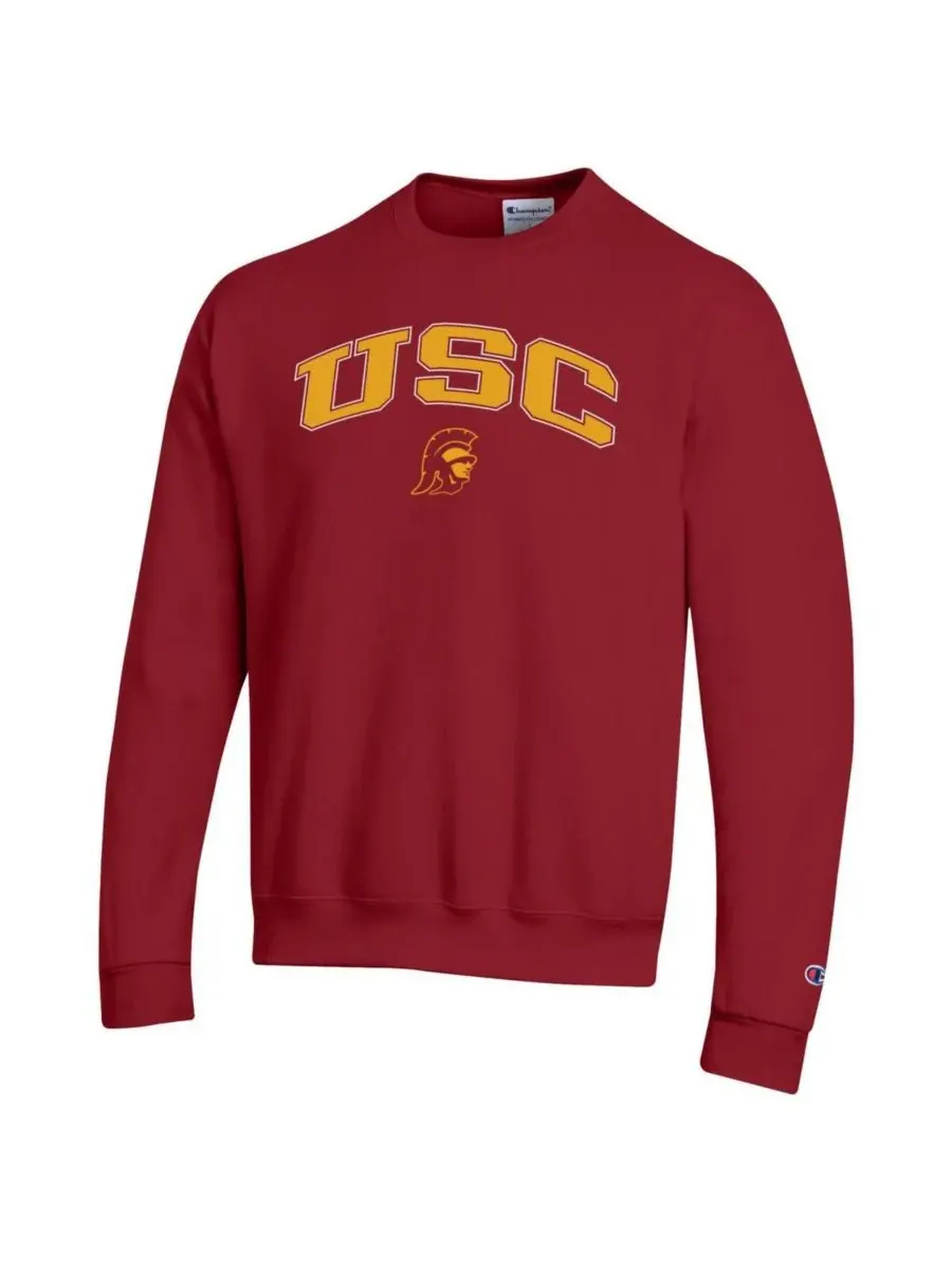 Мужская толстовка с логотипом USC Trojans в форме арки Champion — изображение 2 из 3, красный