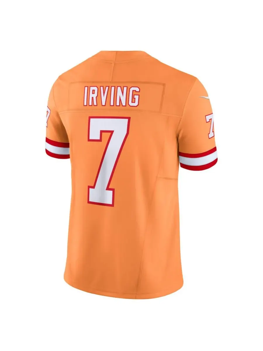 Nike Мужская оранжевая футболка Bucky Irving Tampa Bay Buccaneers Alternate 2 Throwback Vapor FUSE — изображение 3 из 3