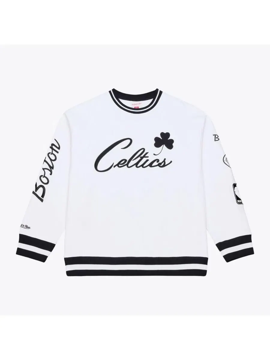 Мужская белая толстовка Boston Celtics из арктического флиса Mitchell & Ness — изображение 1 из 4, белый