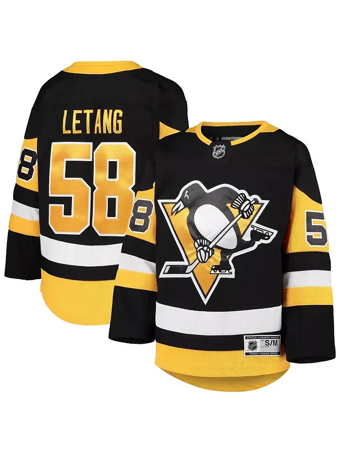 Футболка Pittsburgh Penguins Premier для подростков Kris Letang черная Outerstuff — изображение 1 из 3
