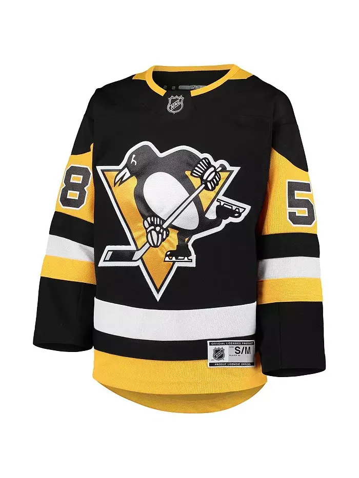 Футболка Pittsburgh Penguins Premier для подростков Kris Letang черная Outerstuff — изображение 3 из 3
