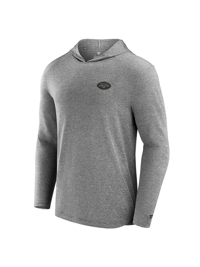 Мужская серая легкая толстовка-футболка Front Office Tech New York Jets Fanatics Signature — изображение 2 из 3