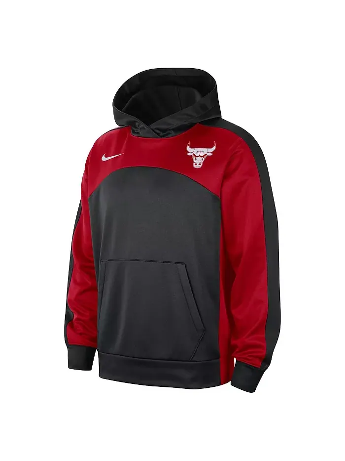 Мужская черно-красная толстовка с капюшоном Chicago Bulls Authentic Starting Five Force Performance — изображение 2 из 3