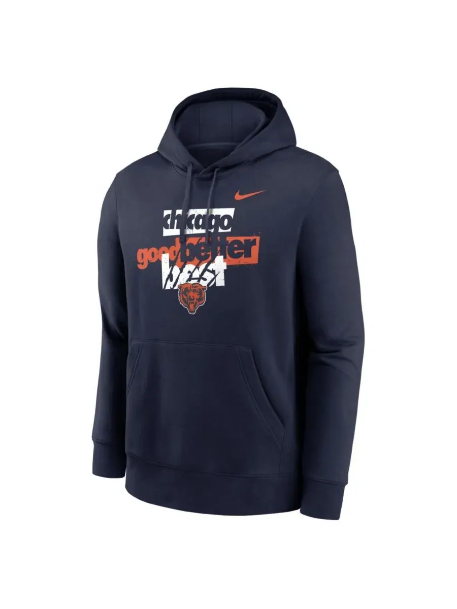 Худи с капюшоном с принтом Good Better Best Club Nike — изображение 2 из 3, темно-синий
