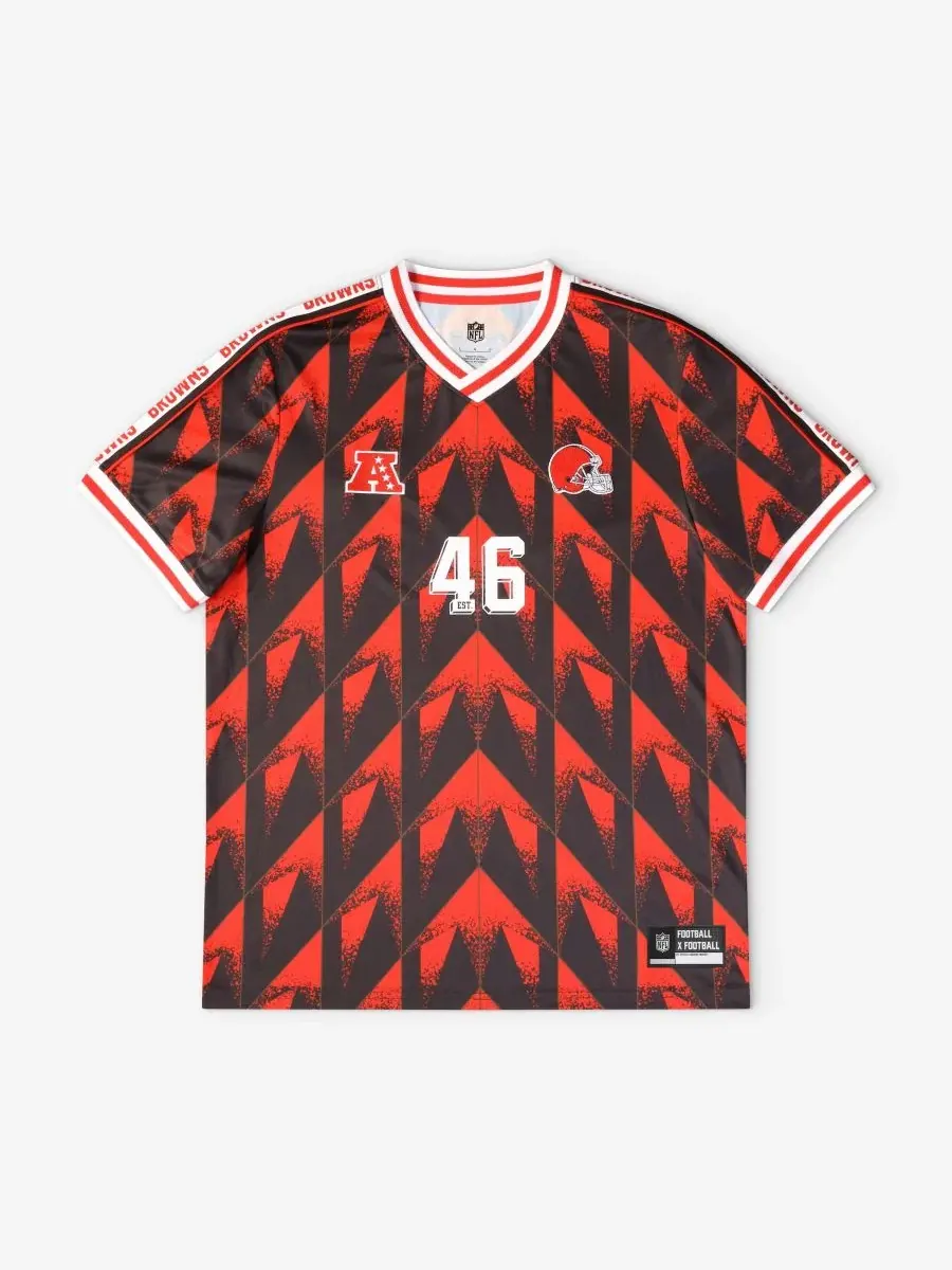 Футболка-джерси с V-образным вырезом Football x Football Fanatics — изображение 1 из 5, серебристый