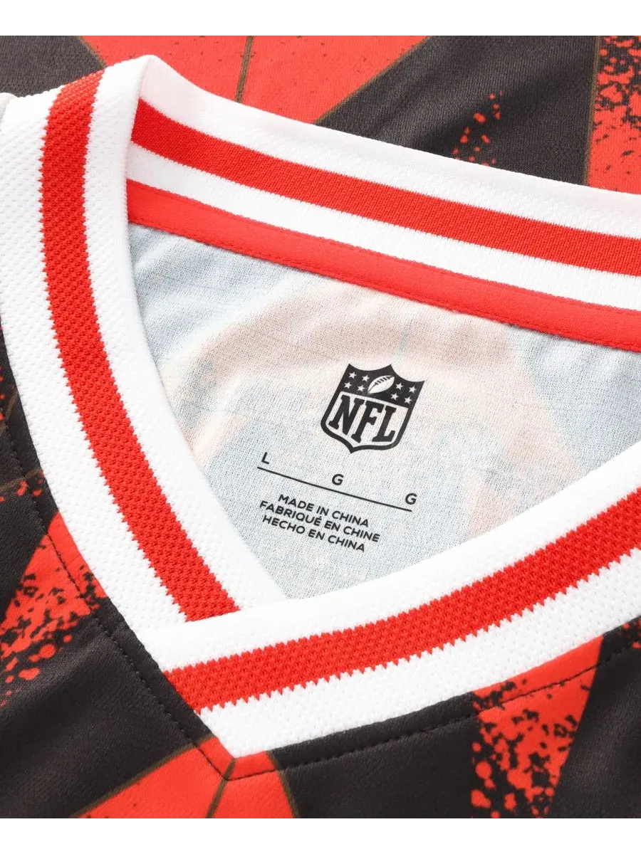 Футболка-джерси с V-образным вырезом Football x Football Fanatics — изображение 2 из 5, серебристый