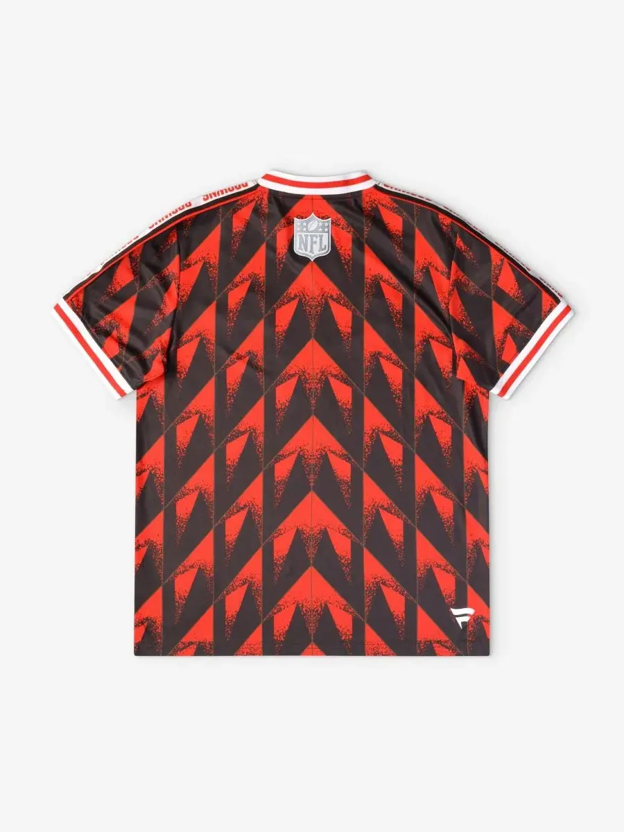 Футболка-джерси с V-образным вырезом Football x Football Fanatics — изображение 5 из 5, серебристый