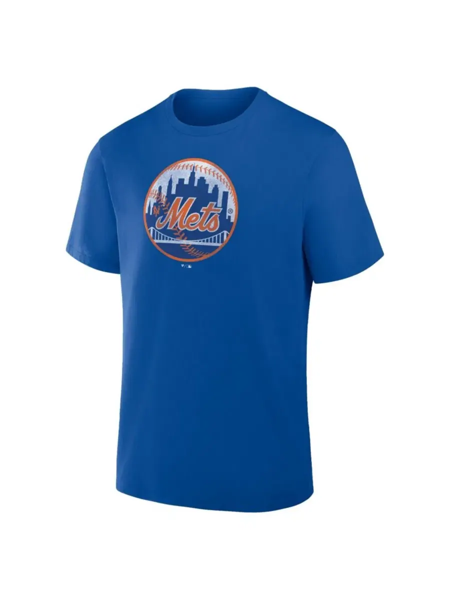 Футболка с винтажным принтом New York Mets Fanatics — изображение 2 из 3, королевский