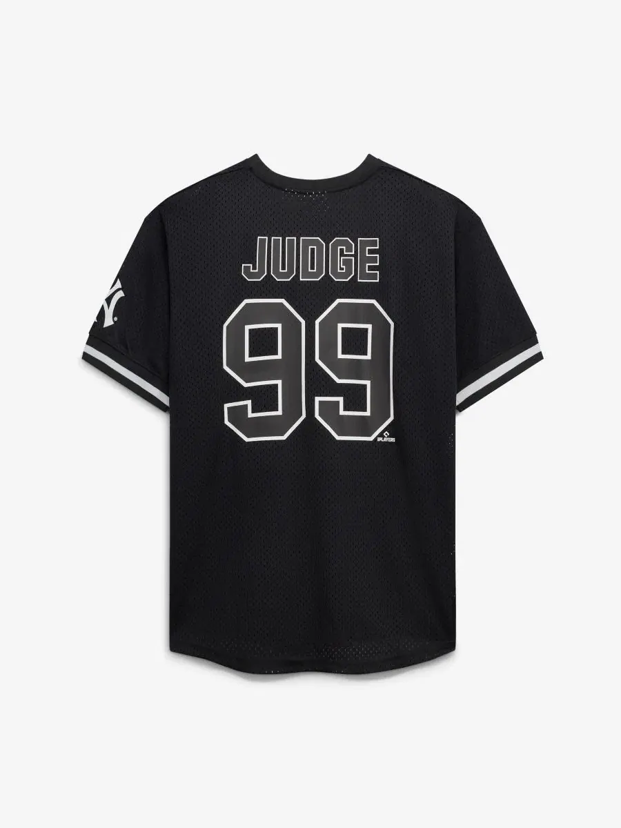 Мужская футболка-джерси с коротким рукавом Aaron Judge Black/White New York Yankees Fanatics — изображение 3 из 3