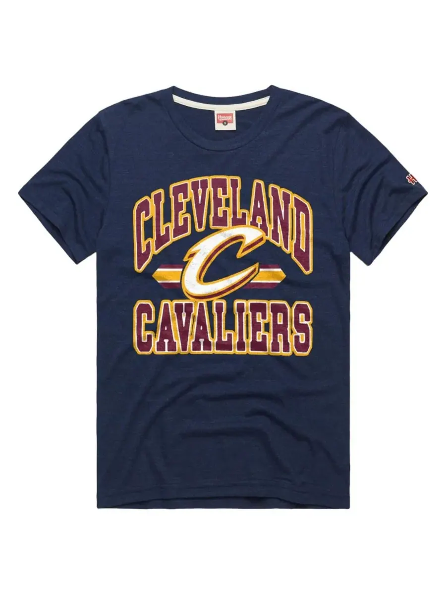 Футболка с принтом Cleveland Cavaliers Stripes Homage — изображение 1 из 1, темно-синий