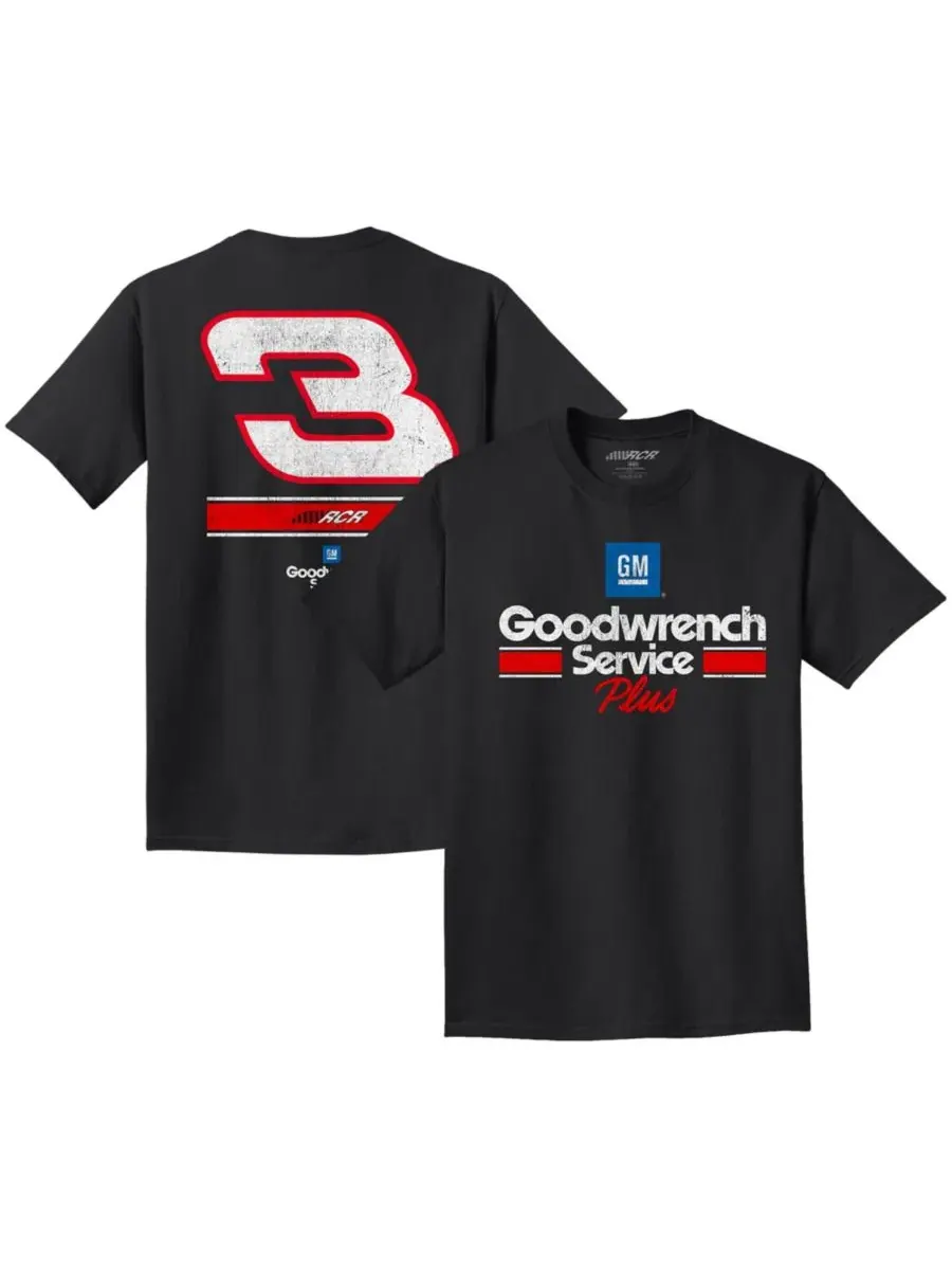 Футболка мужская с принтом Richard Childress Racing 3 GM Goodwrench Service Plus — изображение 1 из 3, черный