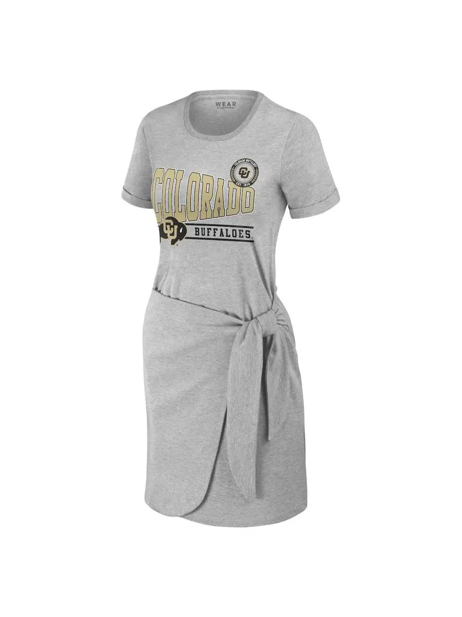 Платье-футболка с узлом WEAR by Erin Andrews — изображение 2 из 3, серый