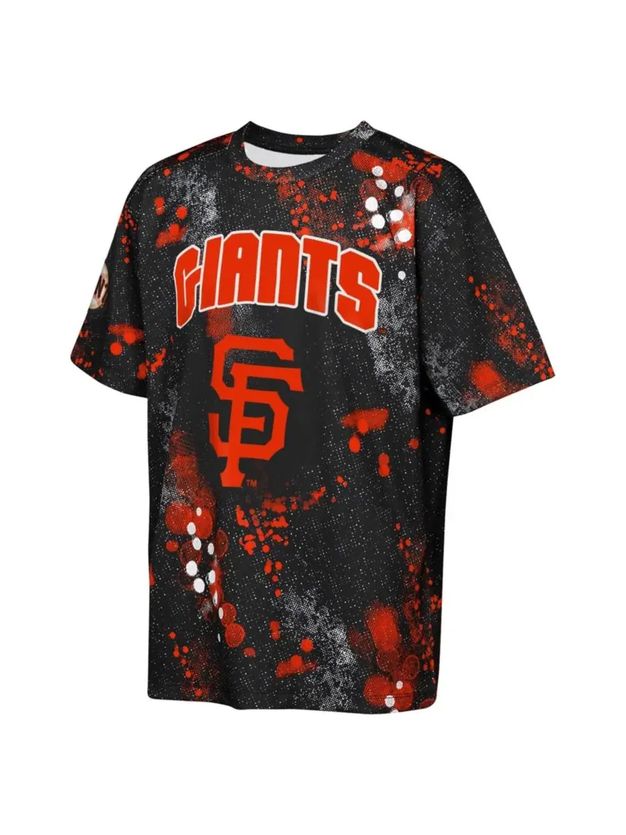 Футболка с принтом San Francisco Giants Y2 Tech Stadium Lights Outerstuff — изображение 3 из 3, черный