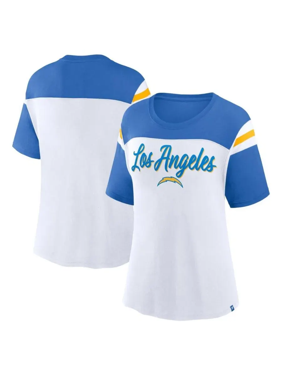 Футболка фанатская с принтом Los Angeles Chargers Cheer Chant Fanatics — изображение 1 из 3, белый
