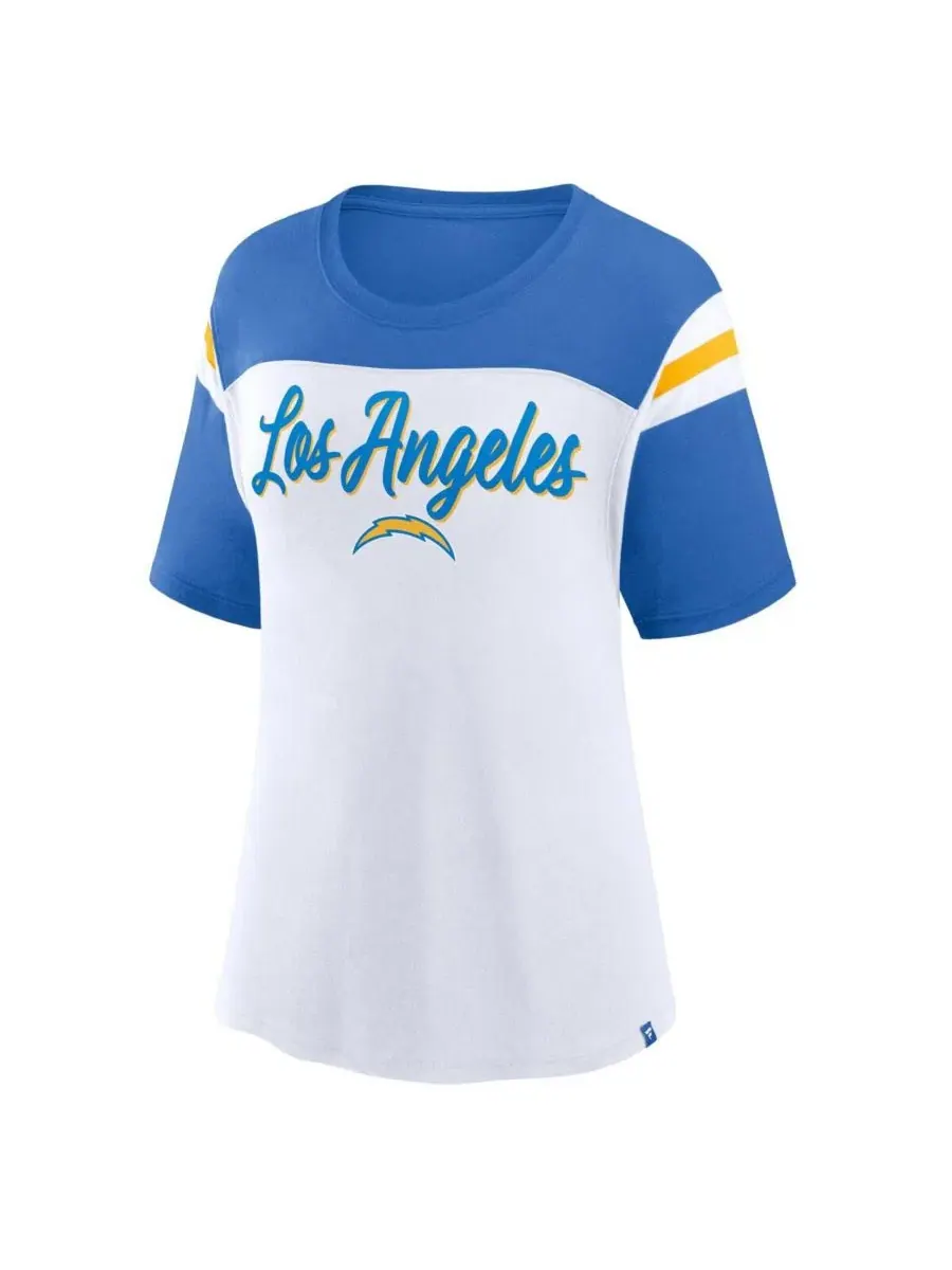 Футболка фанатская с принтом Los Angeles Chargers Cheer Chant Fanatics — изображение 2 из 3, белый