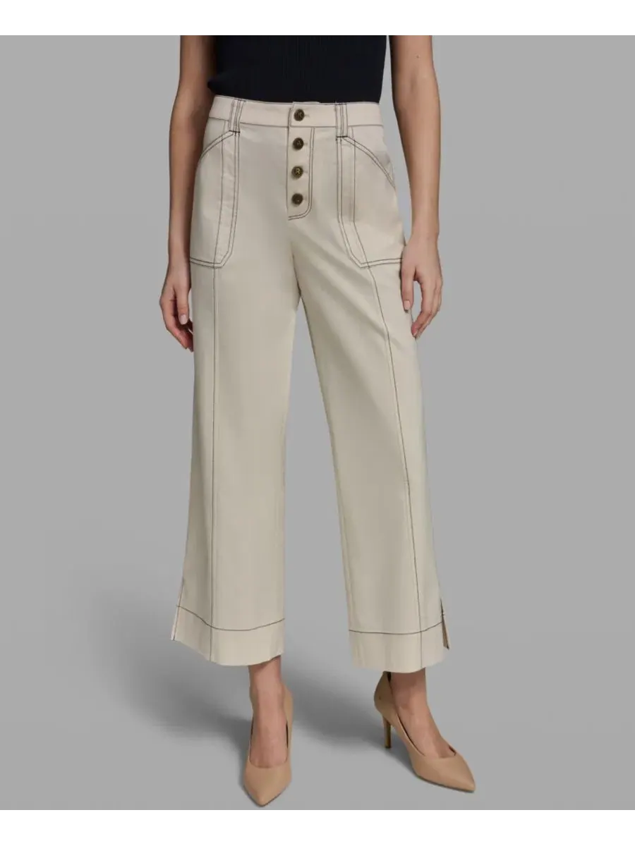 Брюки женские с контрастной отстрочкой, модель Contrast Stitch Ankle KARL LAGERFELD PARIS