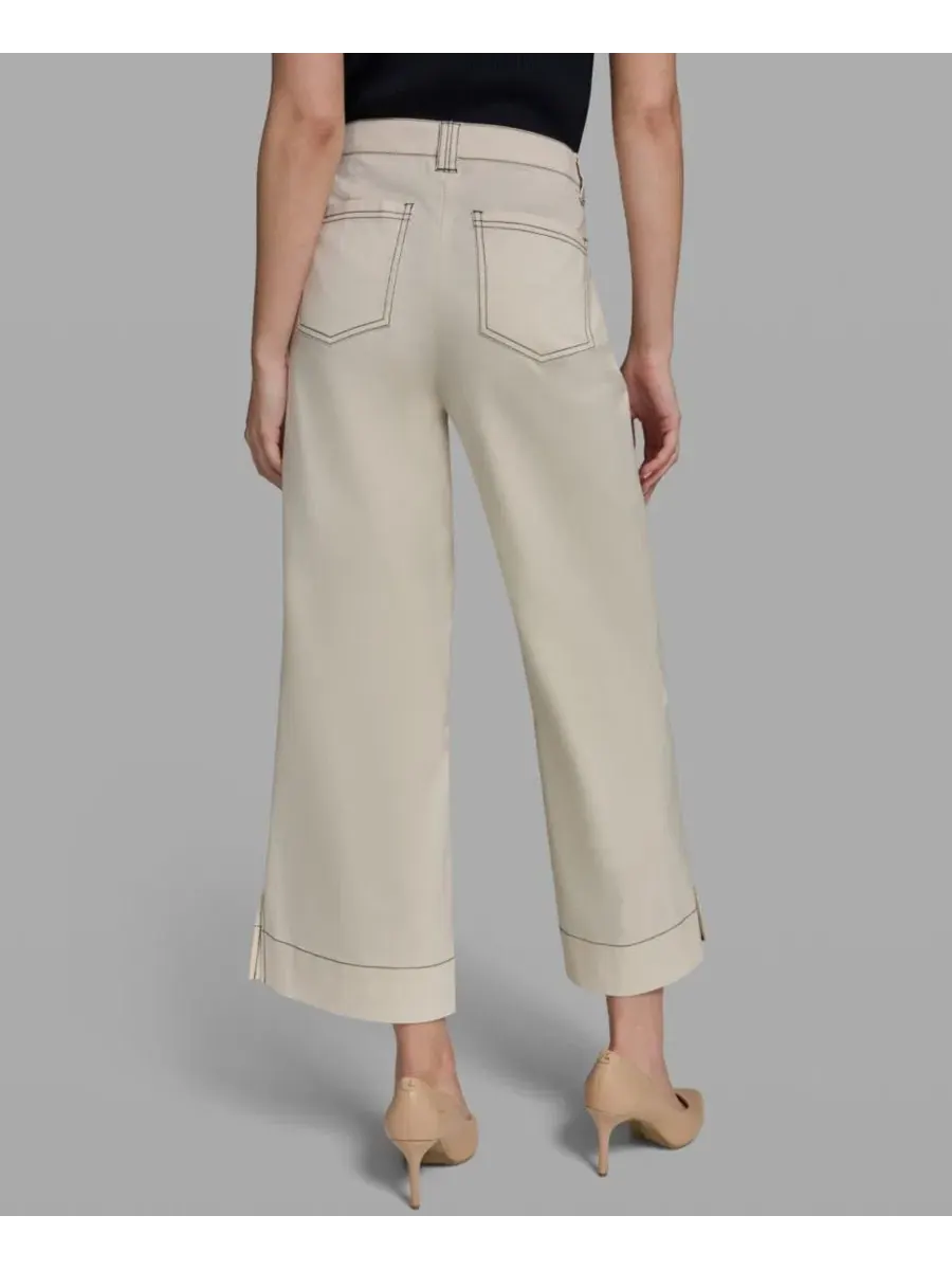 Брюки женские с контрастной отстрочкой, модель Contrast Stitch Ankle KARL LAGERFELD PARIS — изображение 5 из 6