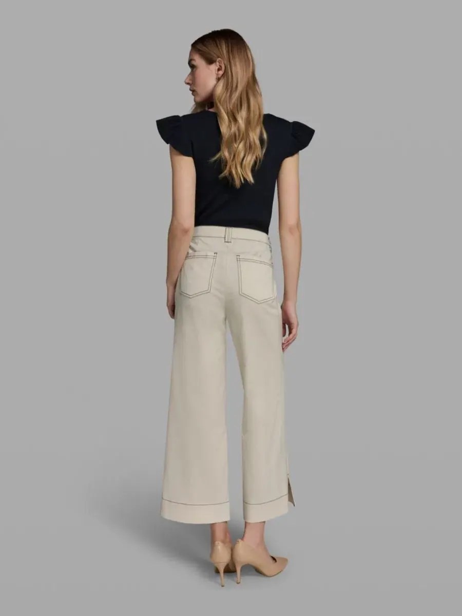 Брюки женские с контрастной отстрочкой, модель Contrast Stitch Ankle KARL LAGERFELD PARIS — изображение 6 из 6