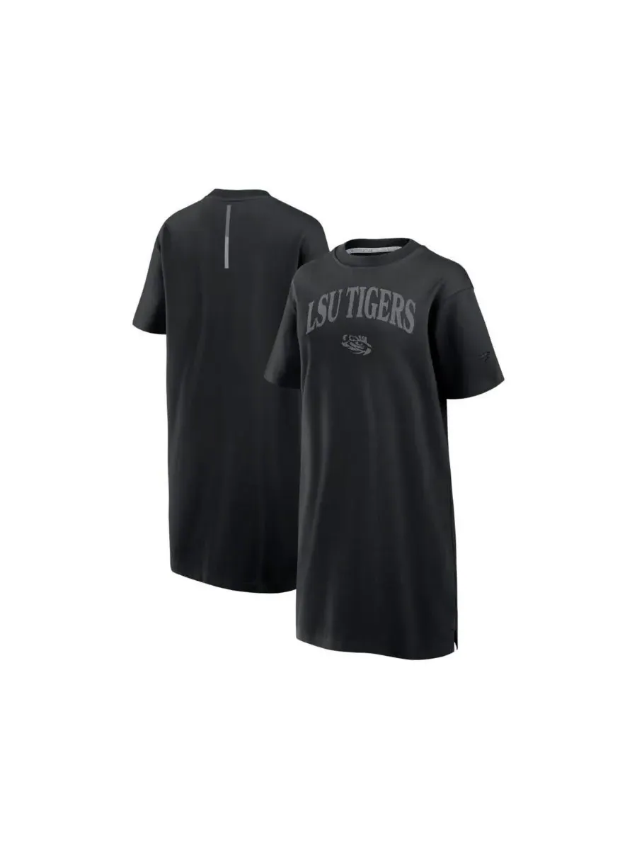 Fanatics Женское черное платье-футболка LSU Tigers Elements Go Tri-Blend — изображение 1 из 3, черный