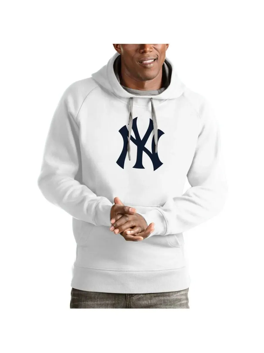 Antigua Мужская белая толстовка с логотипом команды New York Yankees Victory — изображение 1 из 1, белый