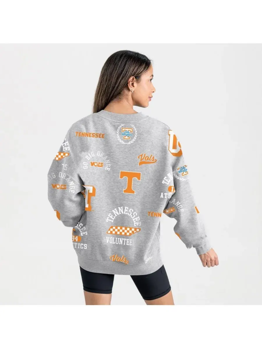 Gameday Couture Женская серая флисовая толстовка Tennessee Volunteers Always on Repeat — изображение 2 из 4, серый