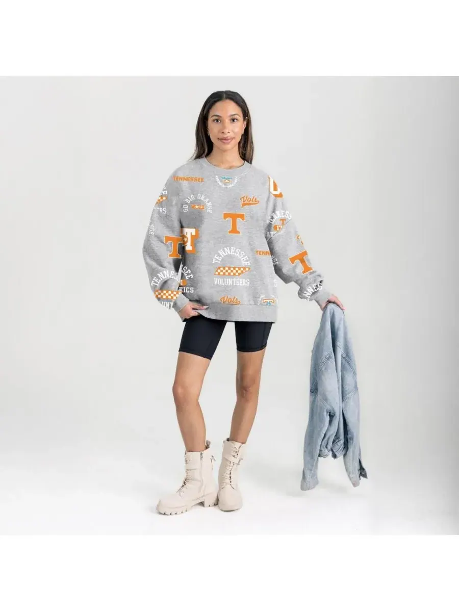 Gameday Couture Женская серая флисовая толстовка Tennessee Volunteers Always on Repeat — изображение 3 из 4, серый