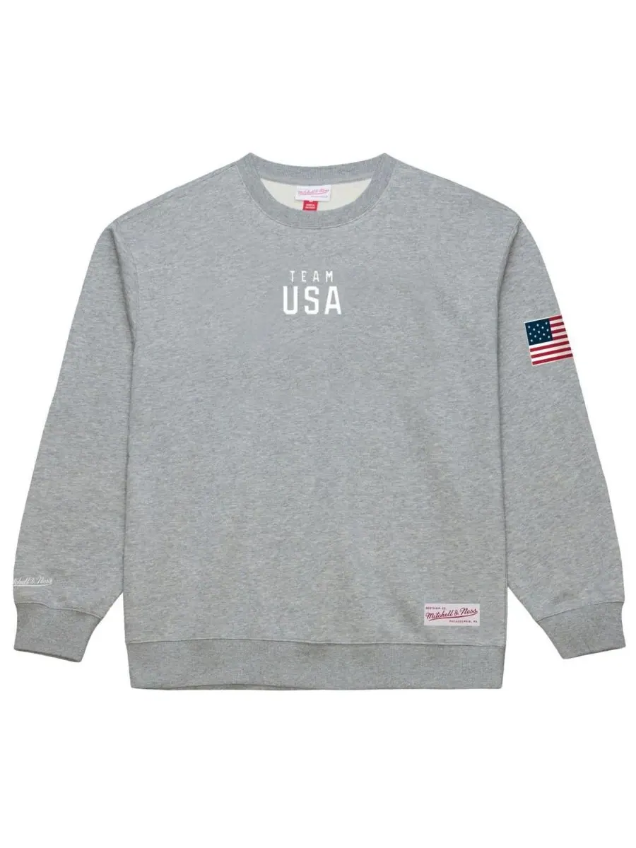 Mitchell & Ness Мужская серая толстовка с надписью «Тренер сборной США Снуп» — изображение 1 из 2, серый
