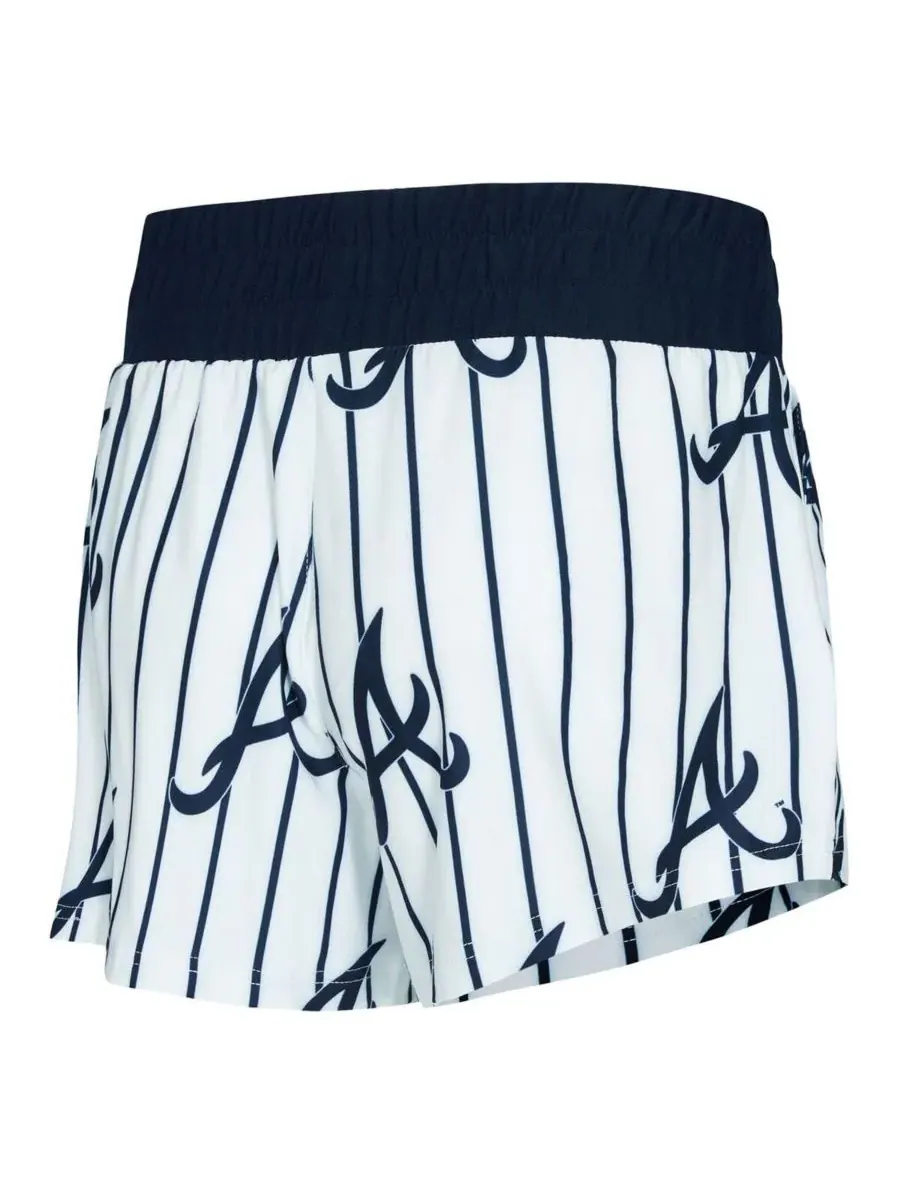 Concepts Sport Женский белый комплект из майки и шорт с полосками Atlanta Braves Record — изображение 3 из 3