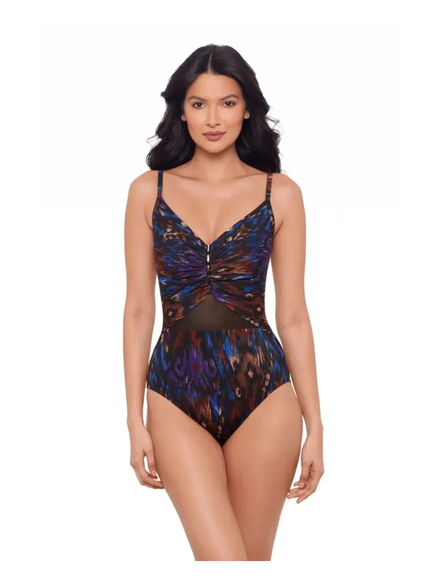 Женский слитный купальник с V-образным вырезом Miraclesuit, Tapiz