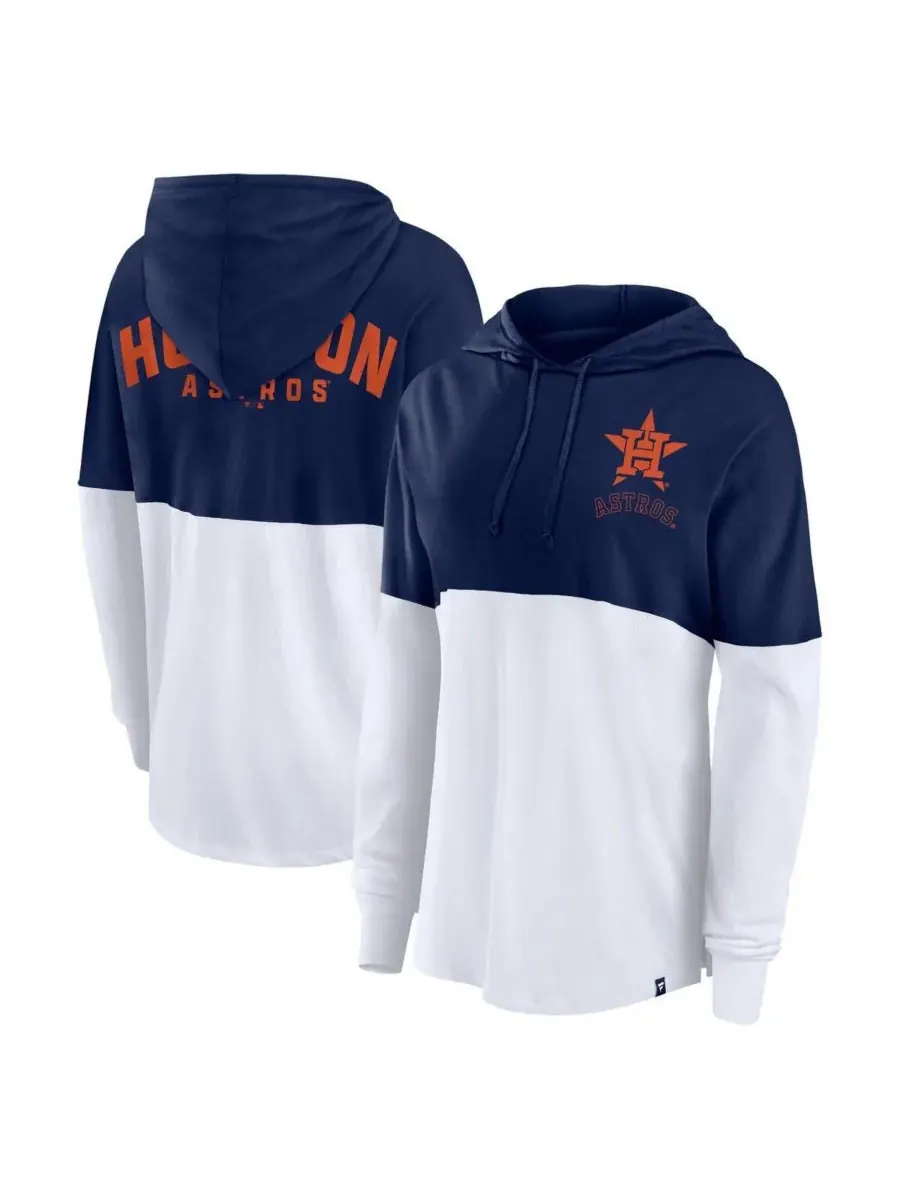 Fanatics Женская толстовка с капюшоном Houston Astros, темно-синяя/белая, запасной вариант — изображение 1 из 4