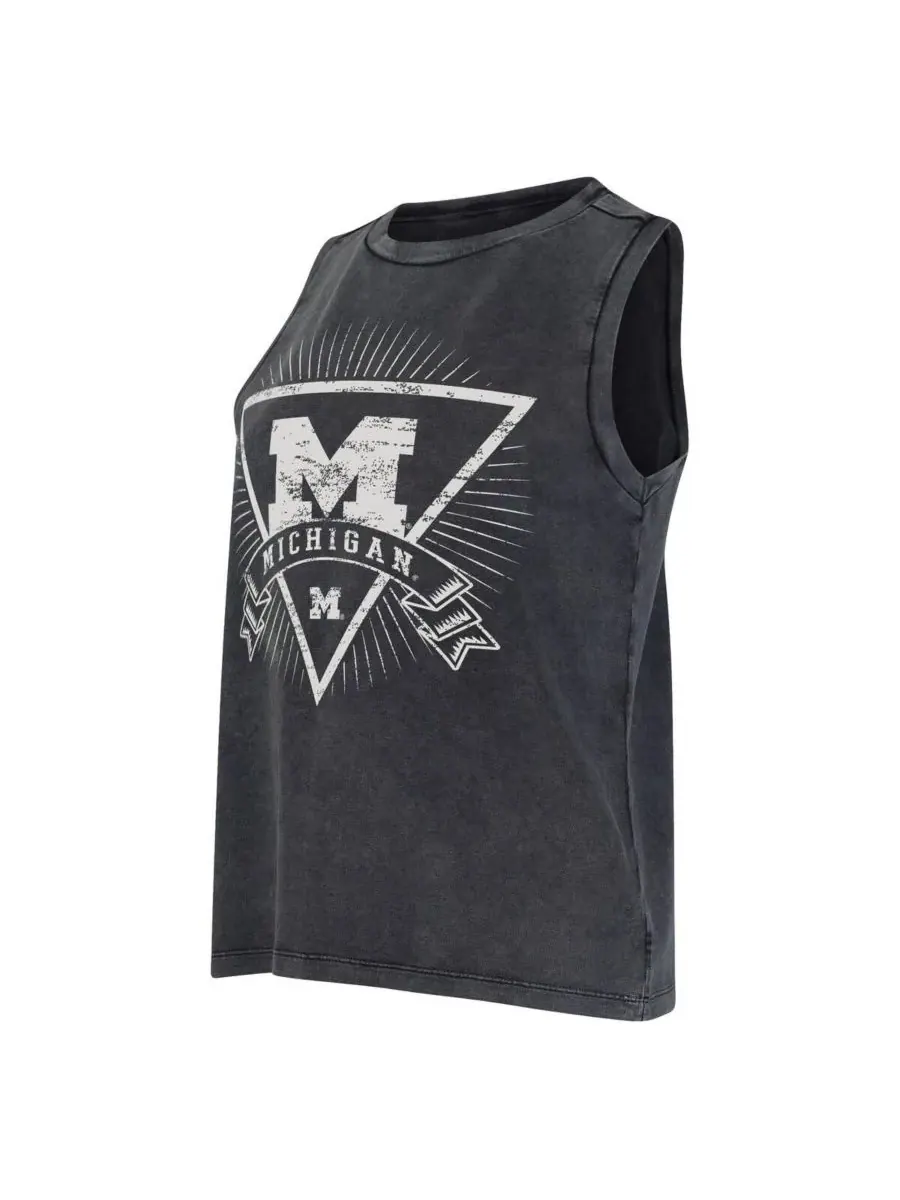 Concepts Sport Женская майка из французской махровой ткани цвета угольно-серого цвета с символикой — изображение 3 из 3