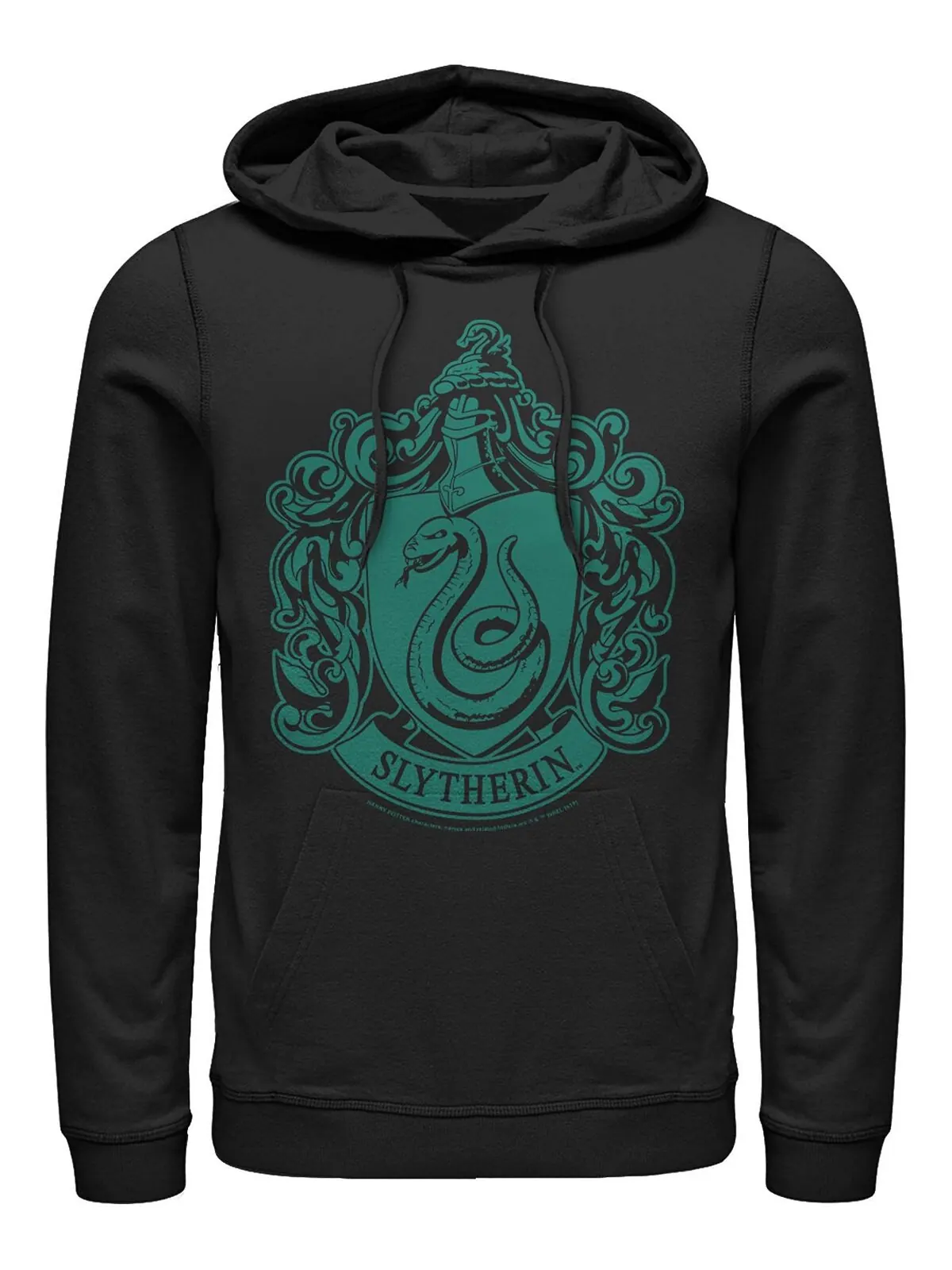 Мужская флисовая худи deathly hallows 2 simple slytherin Fifth Sun — изображение 1 из 1, черный