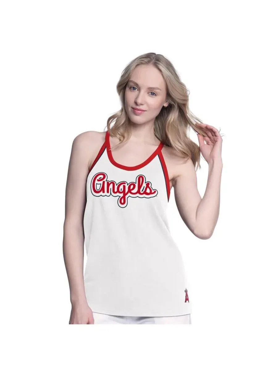 G-III 4Her by Carl Banks Женская белая майка Los Angeles Angels Curveball — изображение 1 из 2, белый