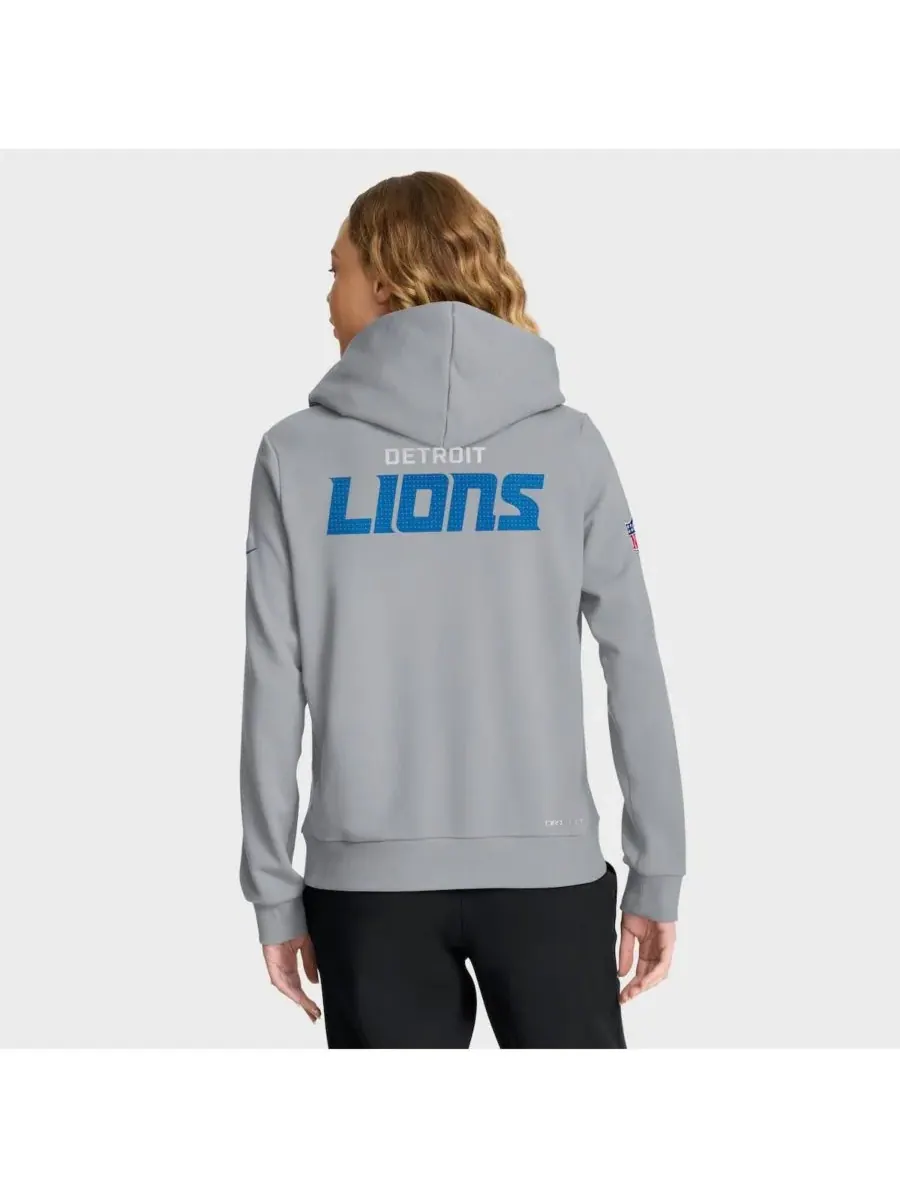 Nike Женская серая толстовка Detroit Lions Sideline Standard Issue Initial Home Dri-FIT — изображение 3 из 3, серый