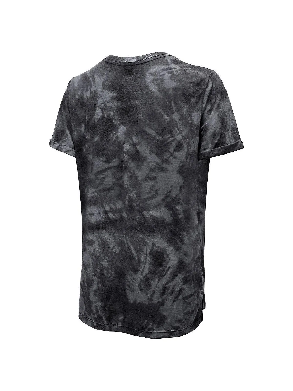 Черная женская футболка с нитками Pittsburgh Penguins Boyfriend Tie-Dye Tri-Blend Majestic — изображение 2 из 3, черный