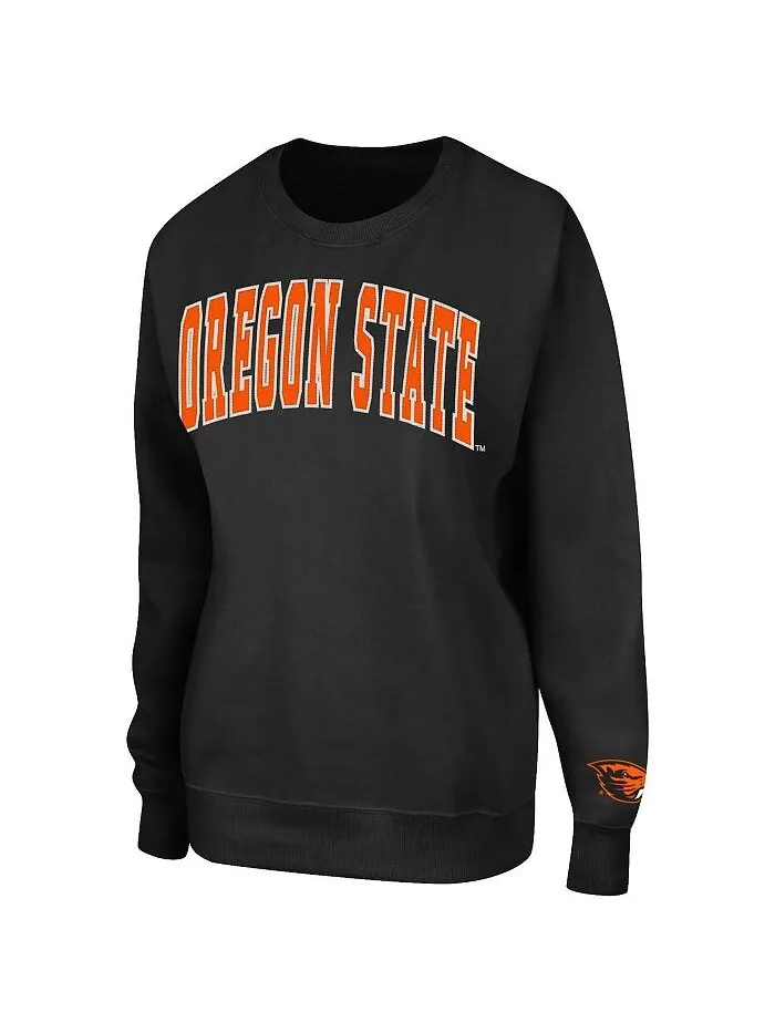 Женский черный пуловер-свитшот Oregon State Beavers Campanile Colosseum — изображение 3 из 3