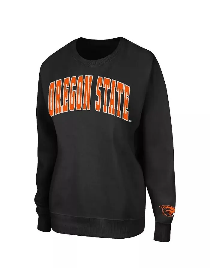 Женский черный пуловер-свитшот Oregon State Beavers Campanile Colosseum — изображение 3 из 3
